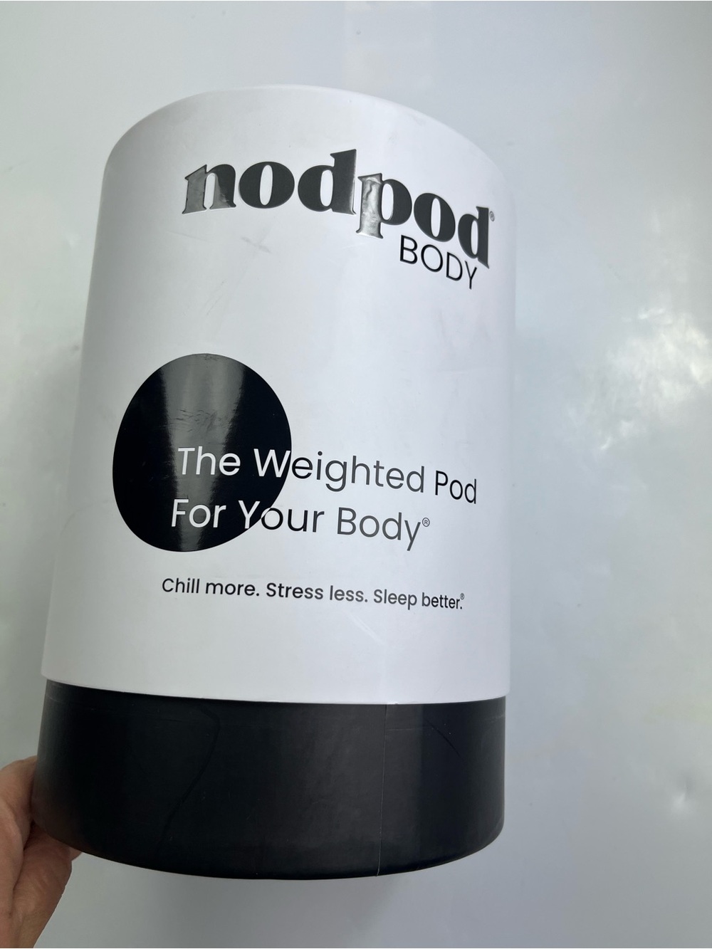 nodpod Weighted Pod For Your Body Microplush Compact Weighted Blanket - Black